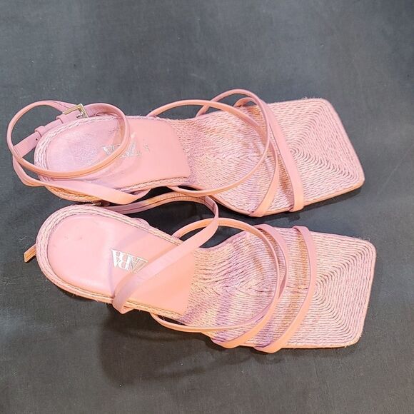 BRAND NEW ZARA SQUARE TOE MULTI-STRAP SANDAL - Picture 11 of 16